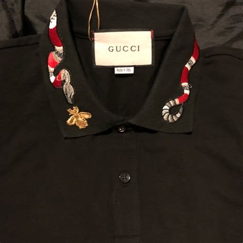 gucci polo shirt snake|gucci polo snake collar.